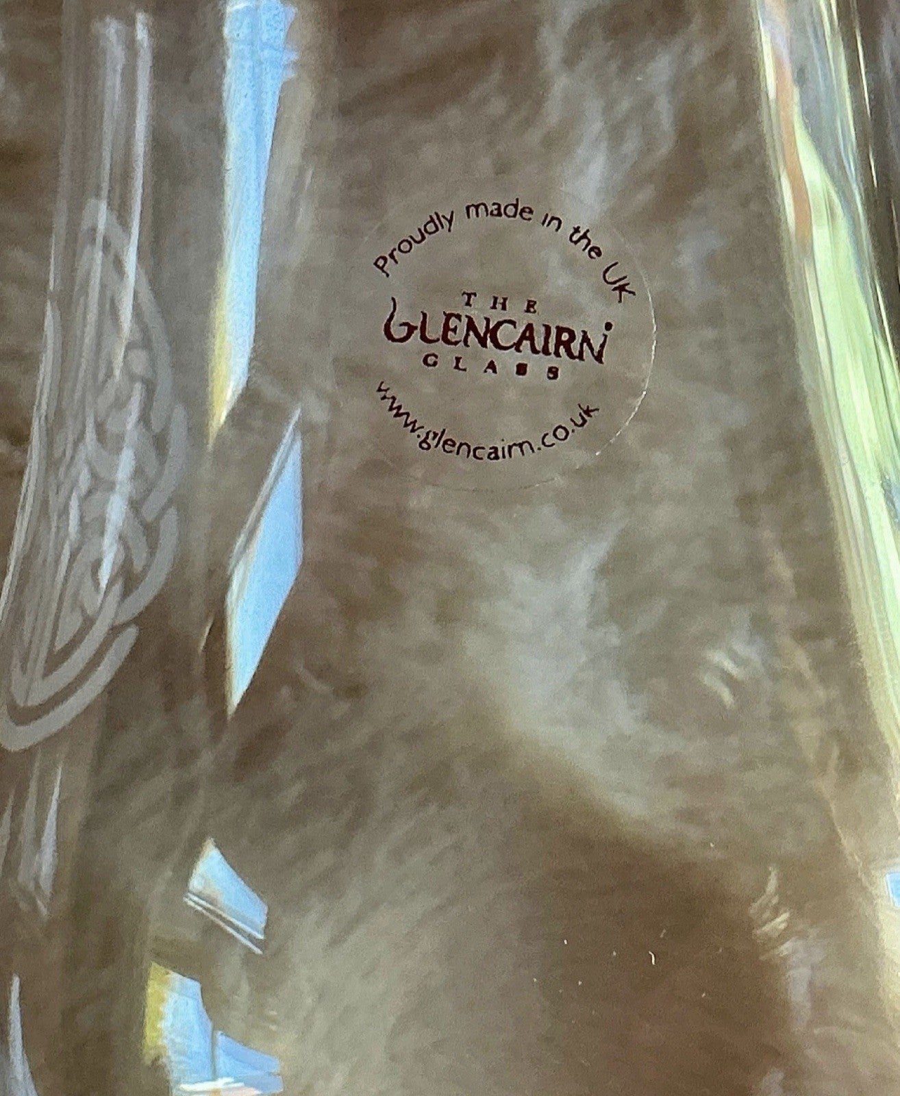 Set Of 2 Glencairn Celtic Knot Scotch Malt Whiskey Tasting Glass