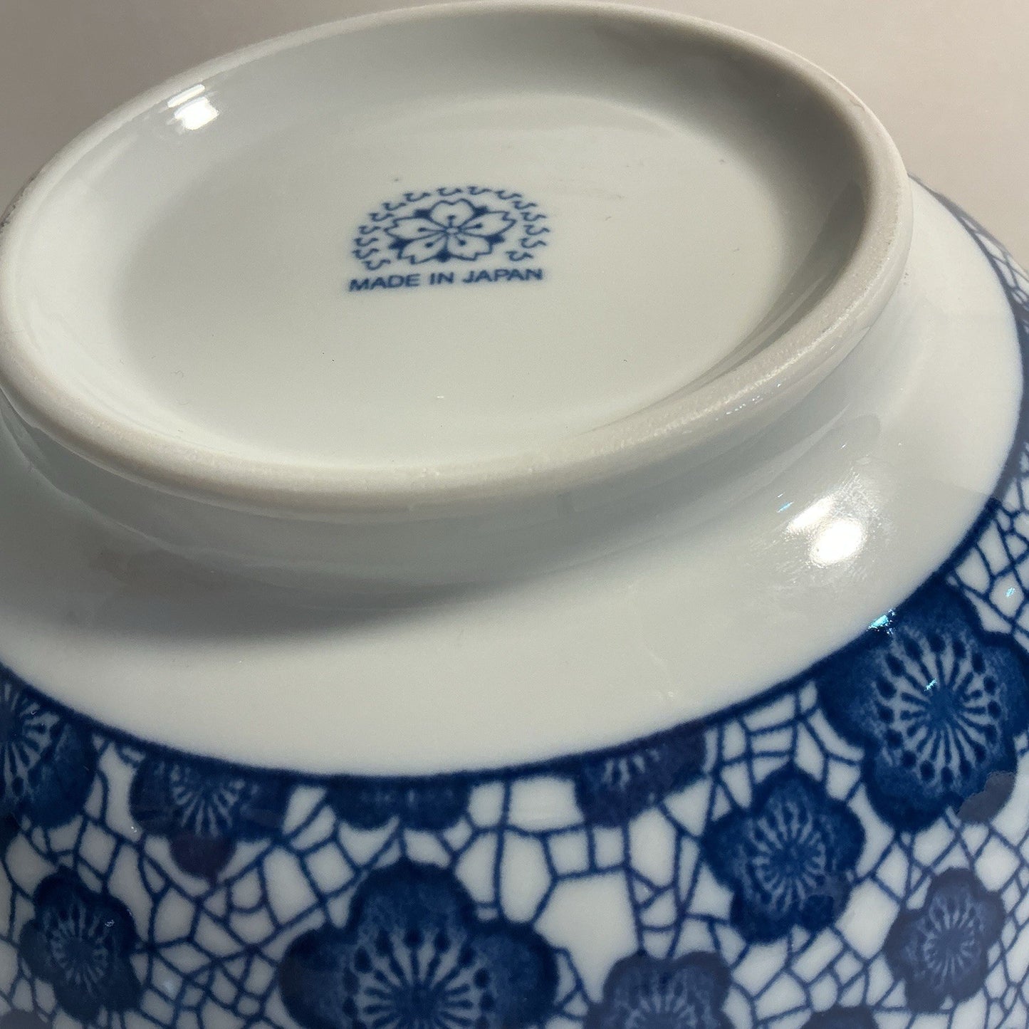 Japanese Rice Soup Bowls, 5.75 “Deep Porcelain Blue Umi Can You Made In Japan