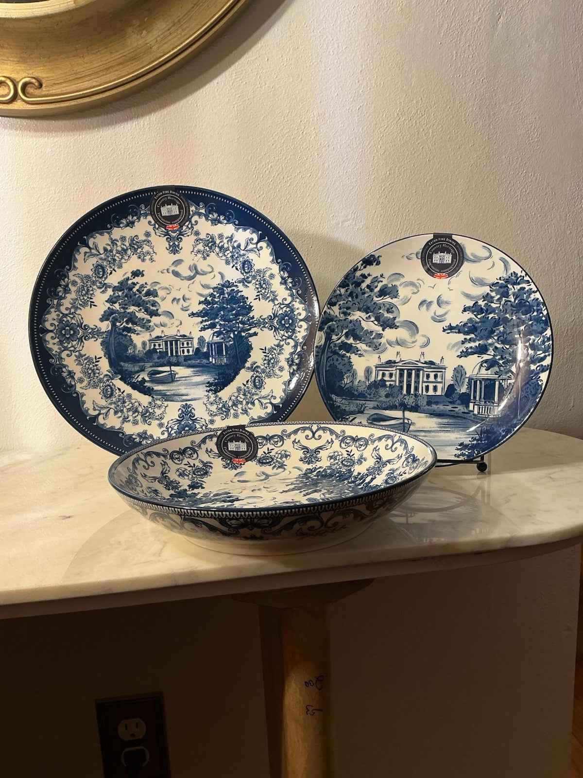 Eaton Fine Dining English Heritage Set of 2 Pasta/Soup Bowls New