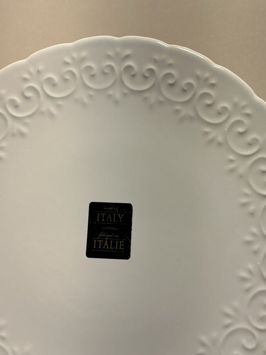 Vintage Vanro Italy Majolica Plates Grape Design Set Of 3 White