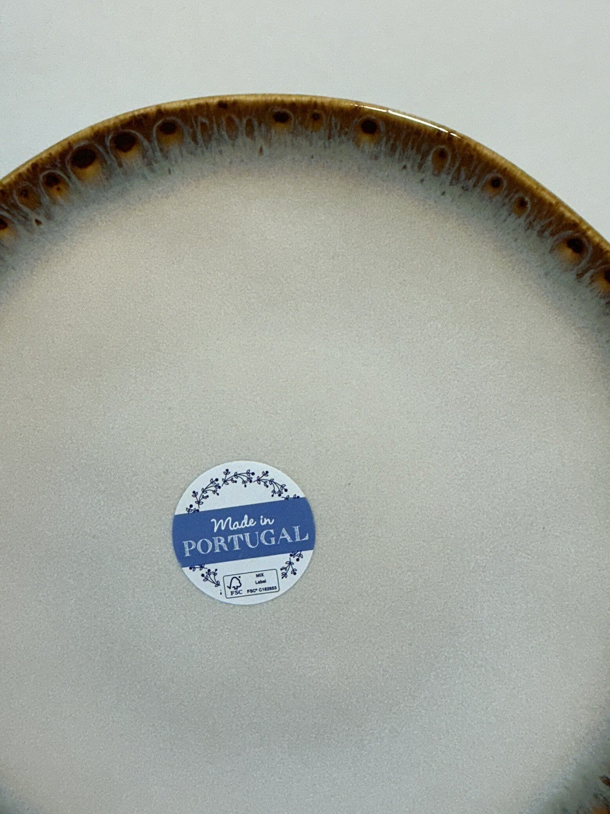 MATCERAMICA Multicolor Edge SET OF 2 , 1 of each Dinner 11” ,Salad 9”