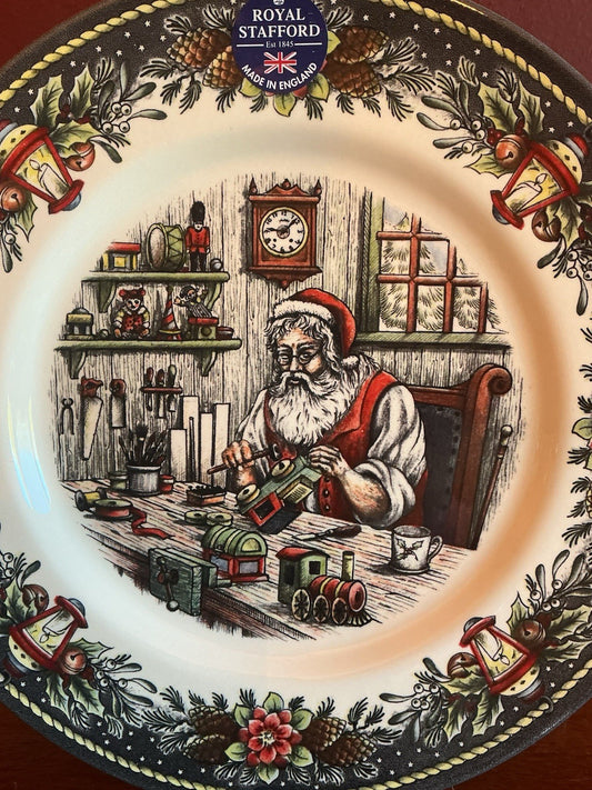 Royal Stanford Santa’s Workshop Dinner Plate 11”