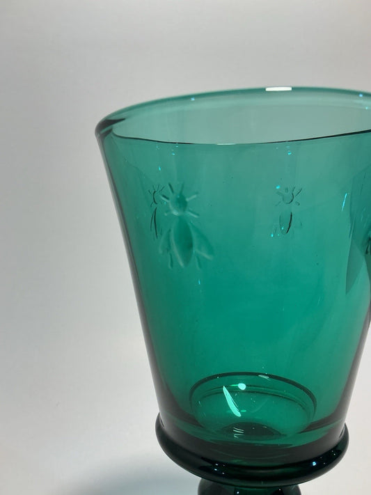 La Rochère Emerald Green Wine Glass