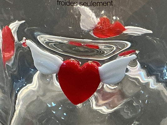 Anthropologie Winged Heart Love Edition Icon Juice Glass New