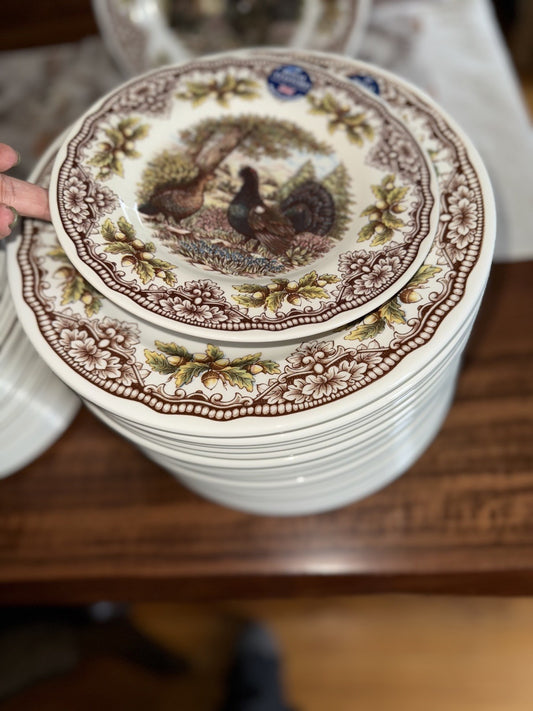 Homeland by Victorian English Pottery- Royal Stafford Capercaillie Salad plate