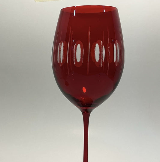 Set of 2 Wine Glasses, Italo Red