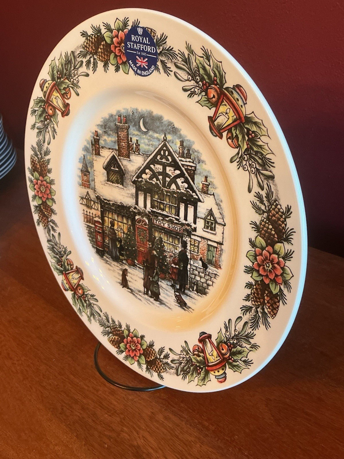 Royal Stafford Santa’s Toy Shop Dinner Plate 11”