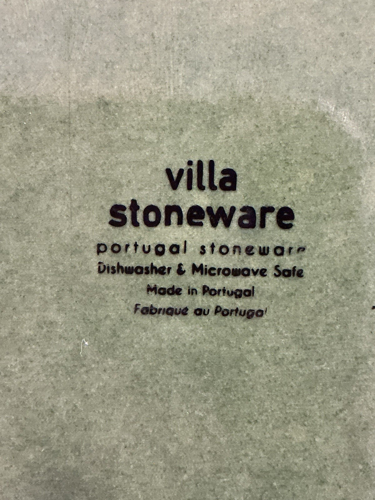 Villa Stoneware Made In Portugal Green Bowl