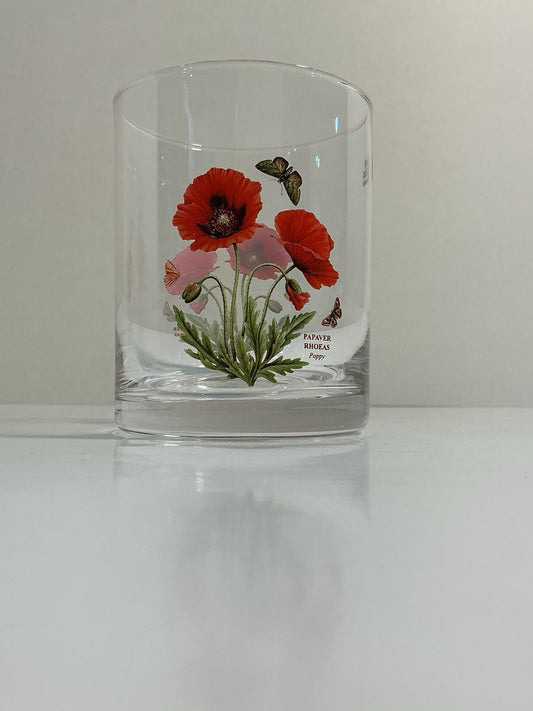 Portmeirion Botanic Garden 16oz Double Old Fashion Glasses Set Of 3
