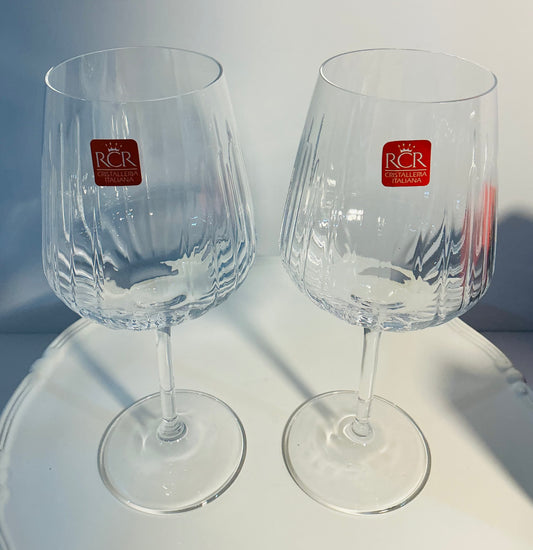 RCR Cristalleria Italian Spritz set of 2 glasses 16.57oz, lead free crystal glasses