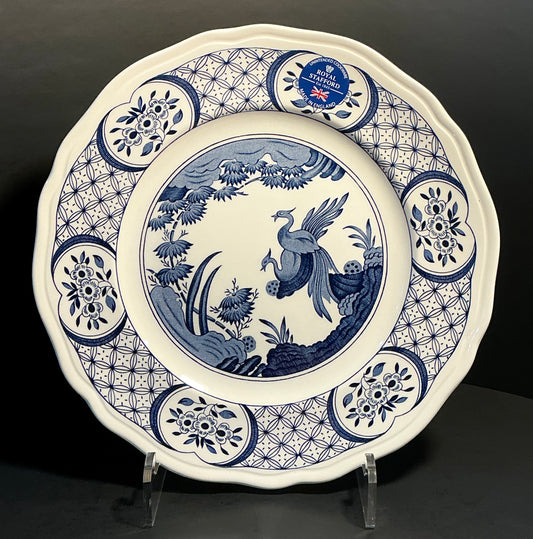 Royal Stafford/ Furnivals Vintage Old Chelsea Blue 10.5”rare.Made in England