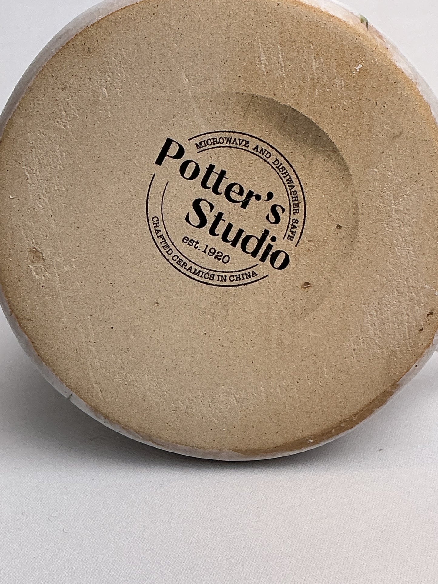 Potter’s Studio Hand-Painted Floral Ceramic Mug ( Multiple colors)