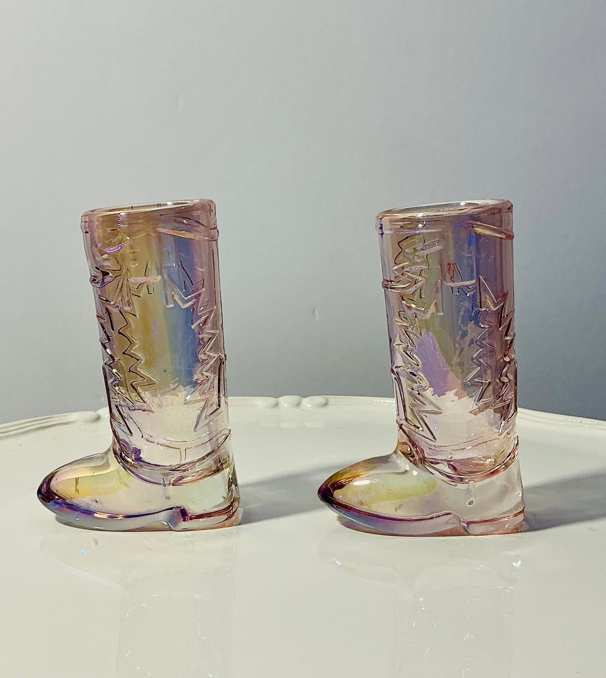 Cowboy/Cowgirl Boot Shot Glasses-choose your color