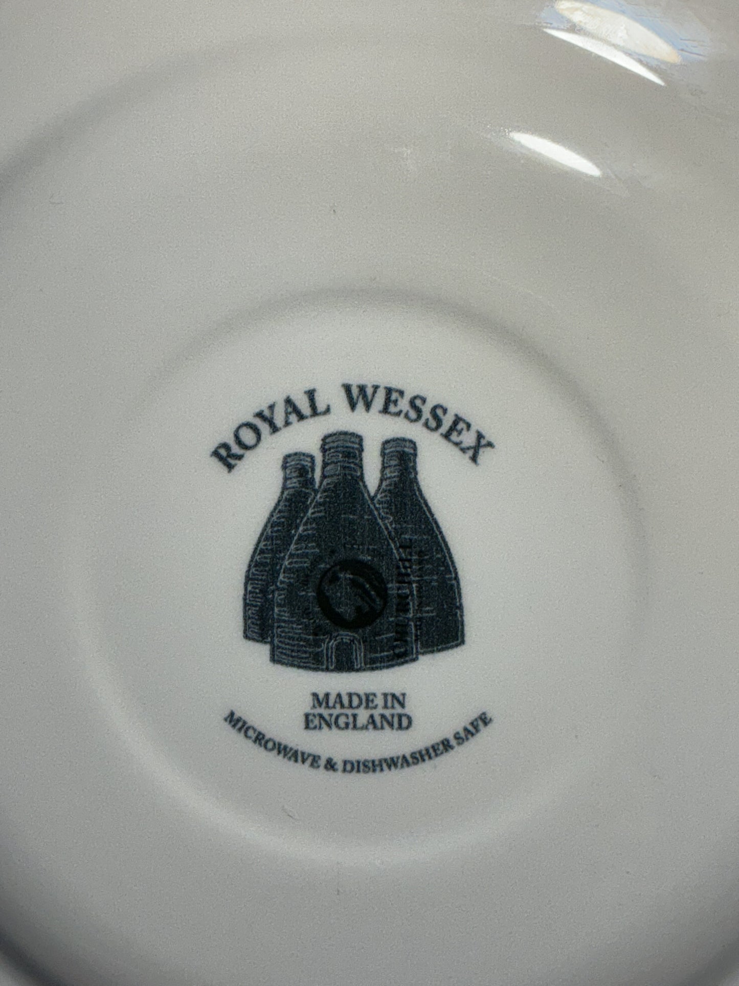 Royal Wessex Blue Peony Floral 11” Dinner Plate.Made in England (Attributed to Churchill)