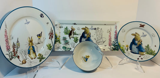 Beatrix Potter Peter Rabbit Zrike Dinnerware Set of 4 pcs.