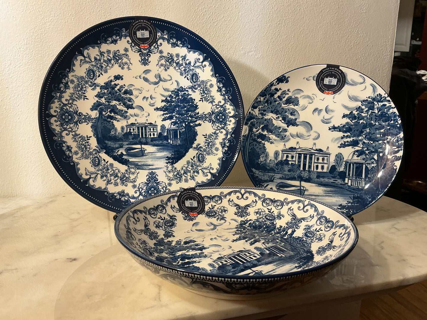 Eaton Fine Dining English Heritage Set of 2 Pasta/Soup Bowls New