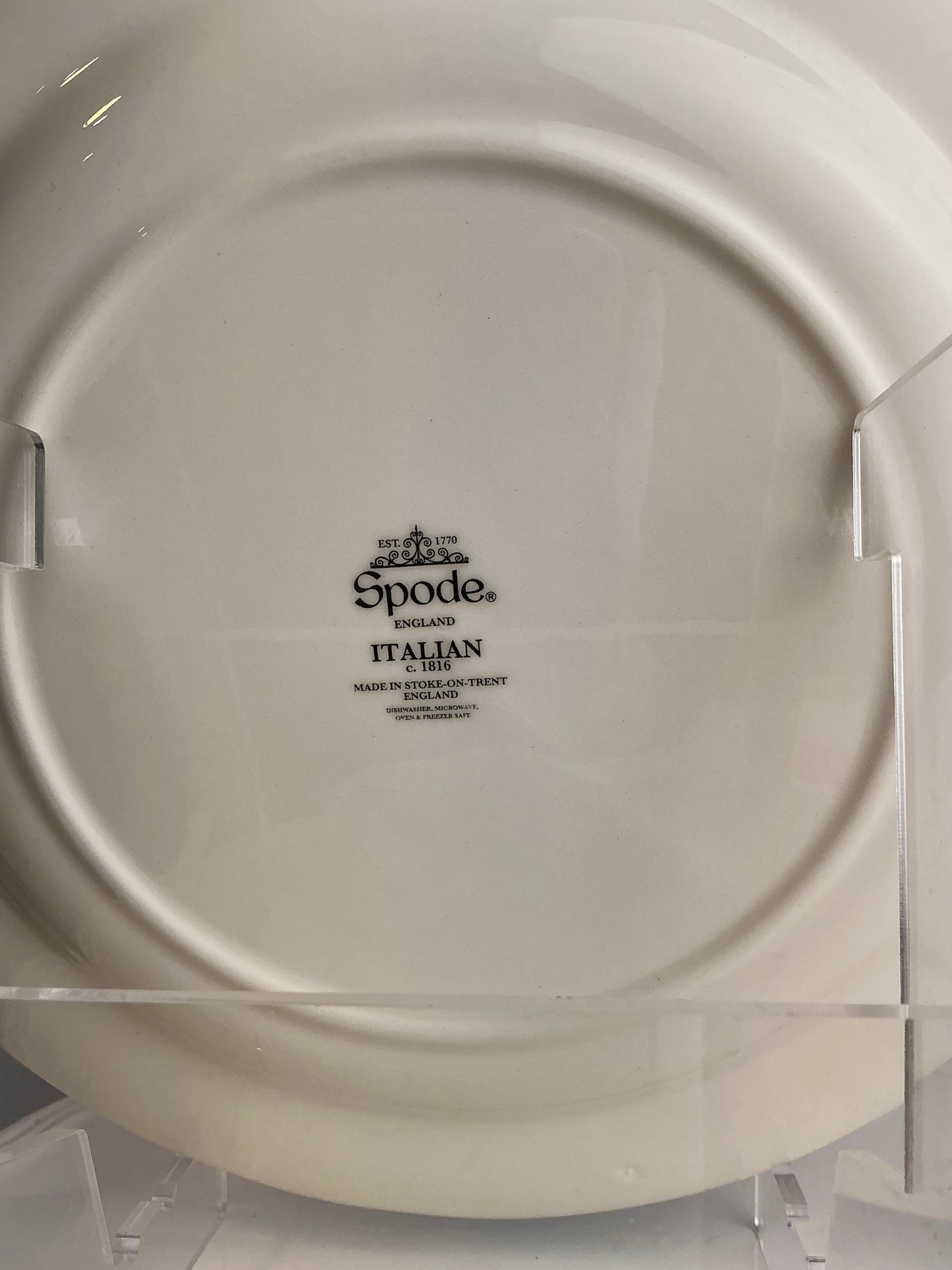 Spode Italian Blue & White Dinner Plate – c. 1816 | 10.5"