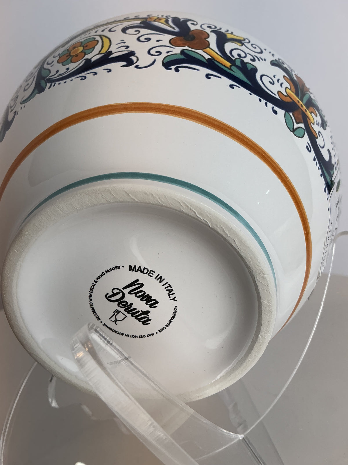 Nova Deruta Renaissance Scroll Italian Majolica Tableware – Made in Italy