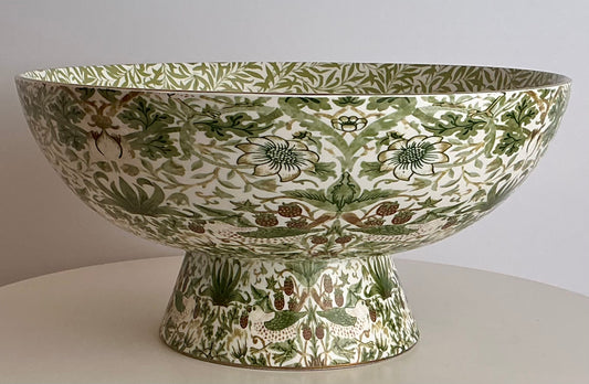 Morris & Co Strawberry Thief Sage Green Tableware – Willow Bough Collection