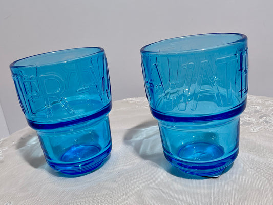 La Rochère Boston Water Tumbler – Set of 2 | Made in France | Blue, Curacao or Kiwi