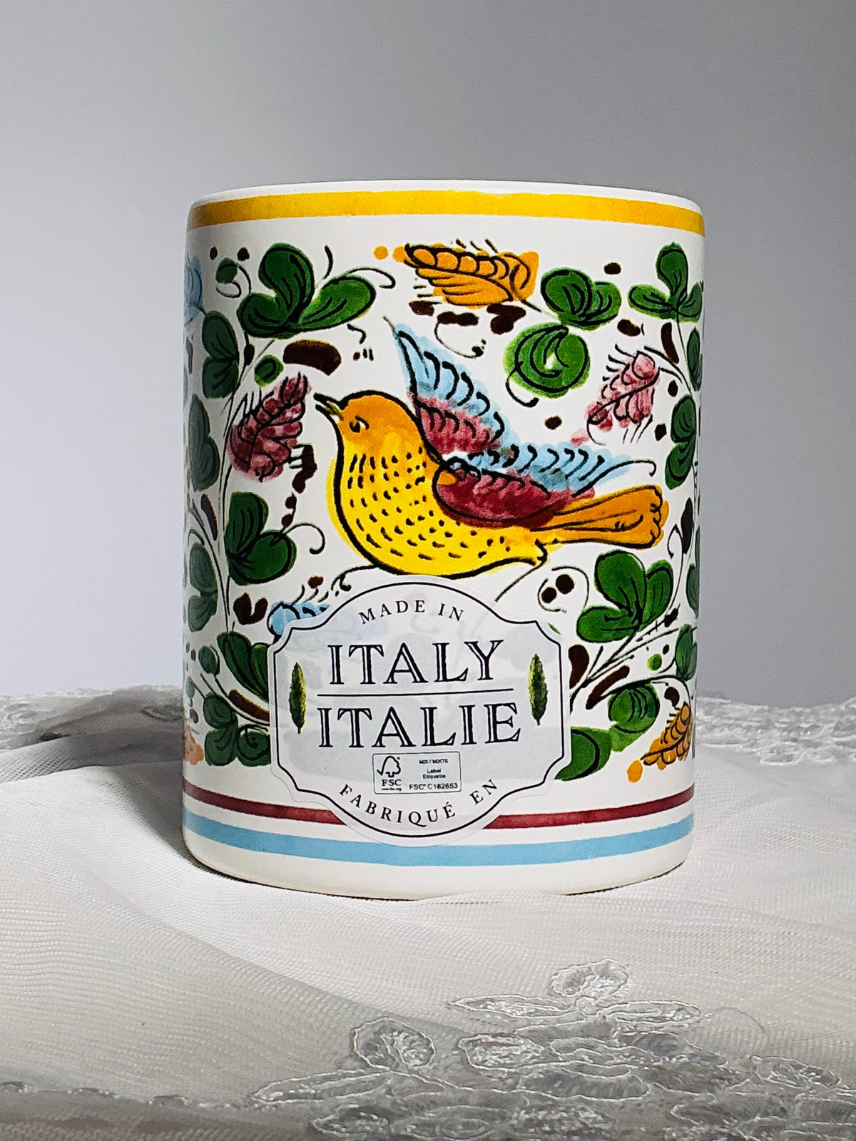 Nova Deruta Renaissance Scroll Italian Majolica Tableware – Made in Italy