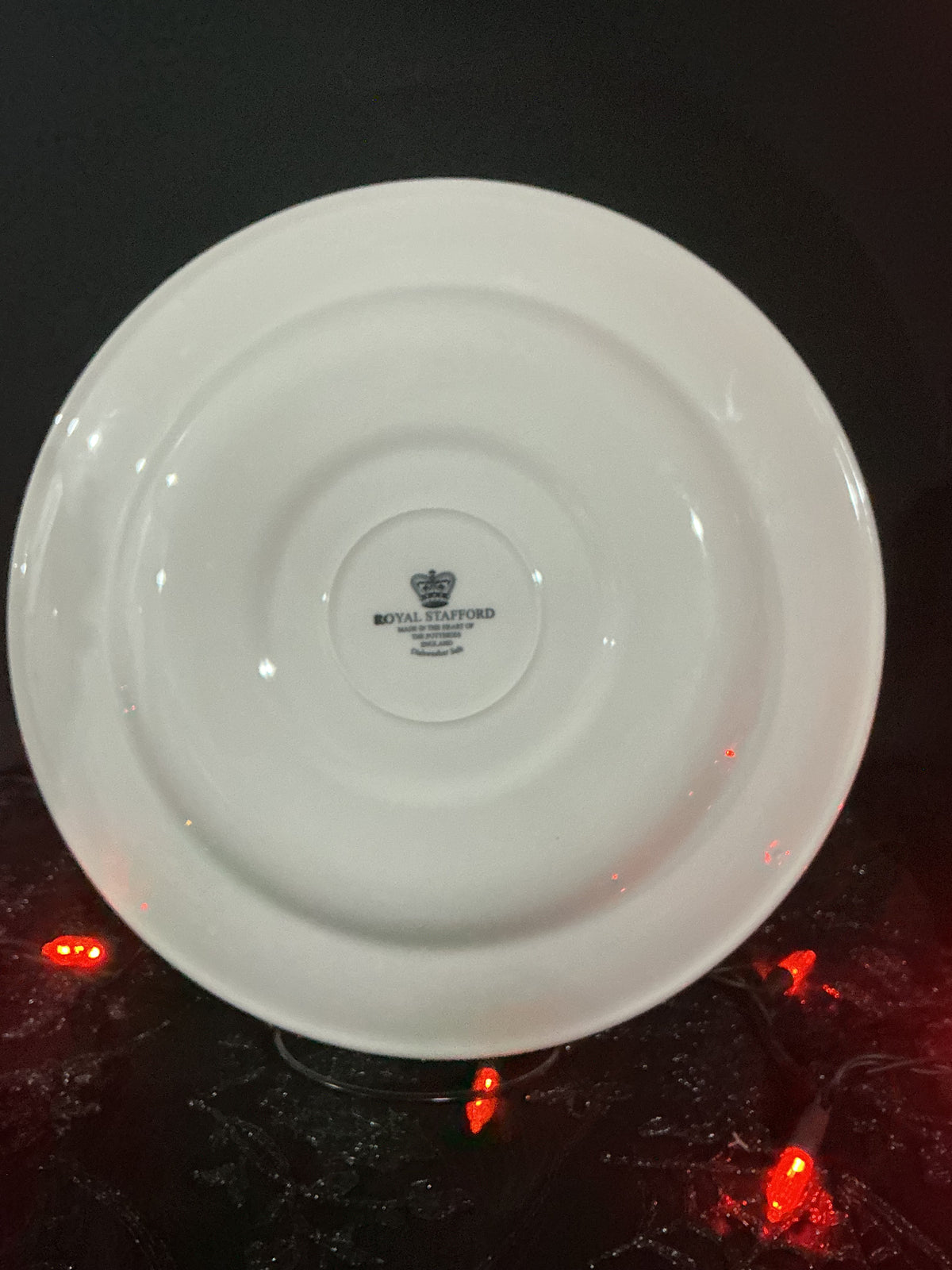 Royal Stafford Gothic Skull Couple Porcelain Dinner Plate 11.75" – Black Floral Toile
