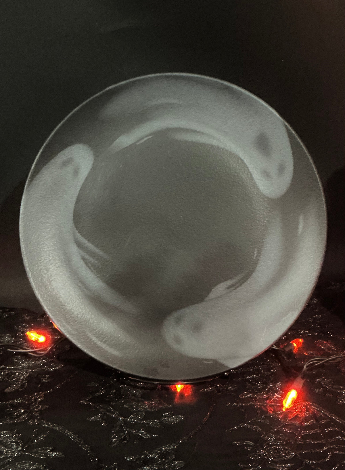 Mesa Brasil Halloween Ghost Swirl Matte Grey Dinnerware | Choose Your Style