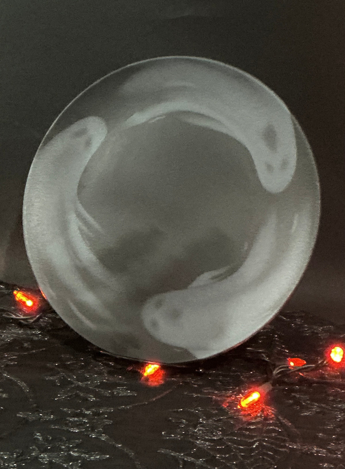 Mesa Brasil Halloween Ghost Swirl Matte Grey Dinnerware | Choose Your Style