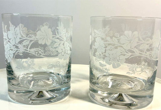 Milford Collection LADYBIRD Set of 2 Whisky Tumbler Elegance Made in England