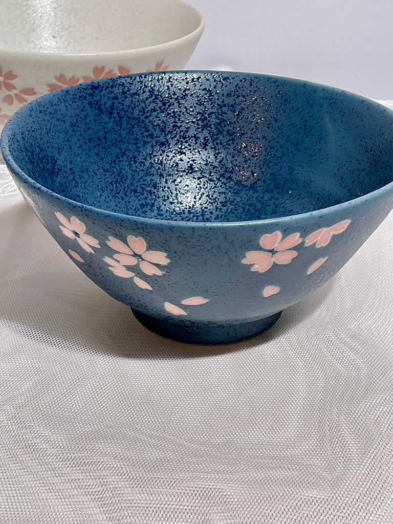 Jewel Sakura Cherry Blossom Ceramic Bowl & Tea Cup Set | Made in Japan