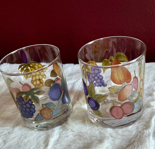 Glass Tumbler Set of 2 From The Vetreria Arte Di Murano Made In Italy