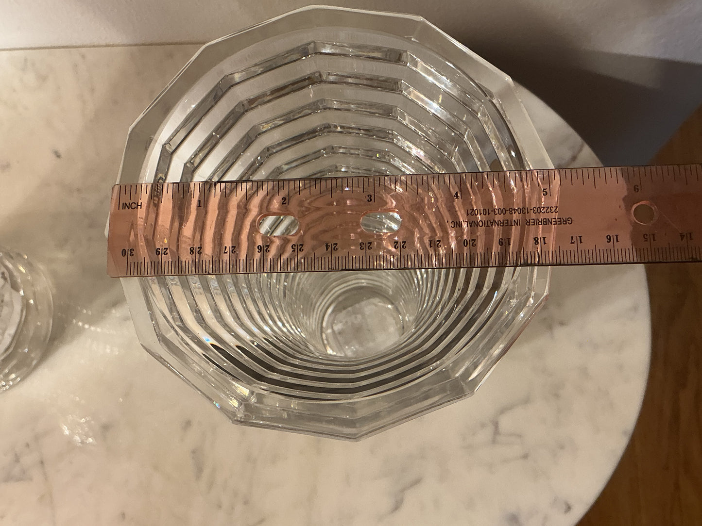 BOHEMIA CRYSTAL BLADE VASE 10”