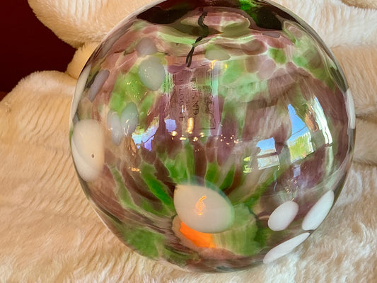 Zorza Handmade Glass Mouth Blown and Decorated 7” Polish Craftsmanship