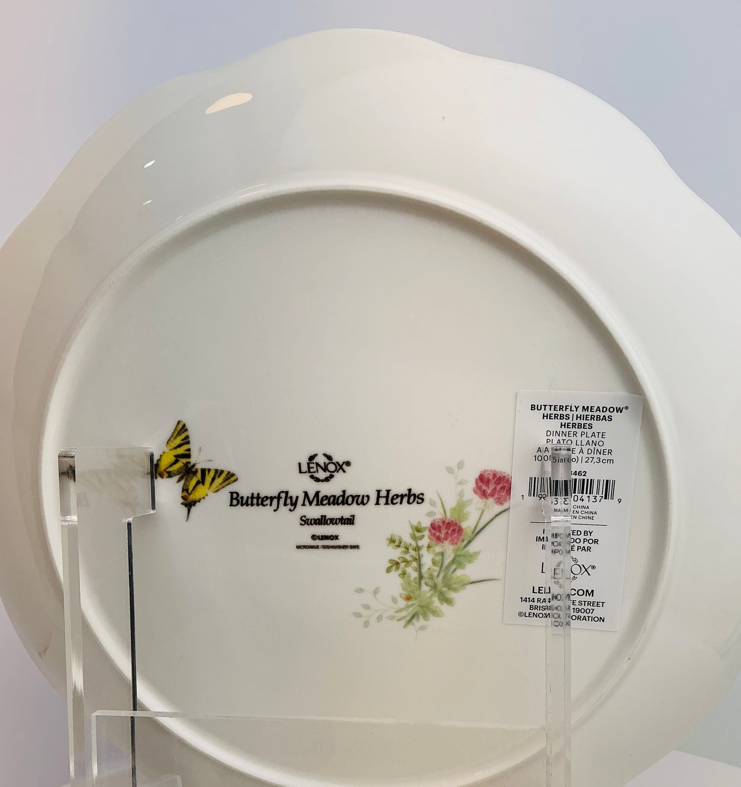 Lenox Butterfly Meadow Herbs Dinner Plate 10.75" – Choose Your Style