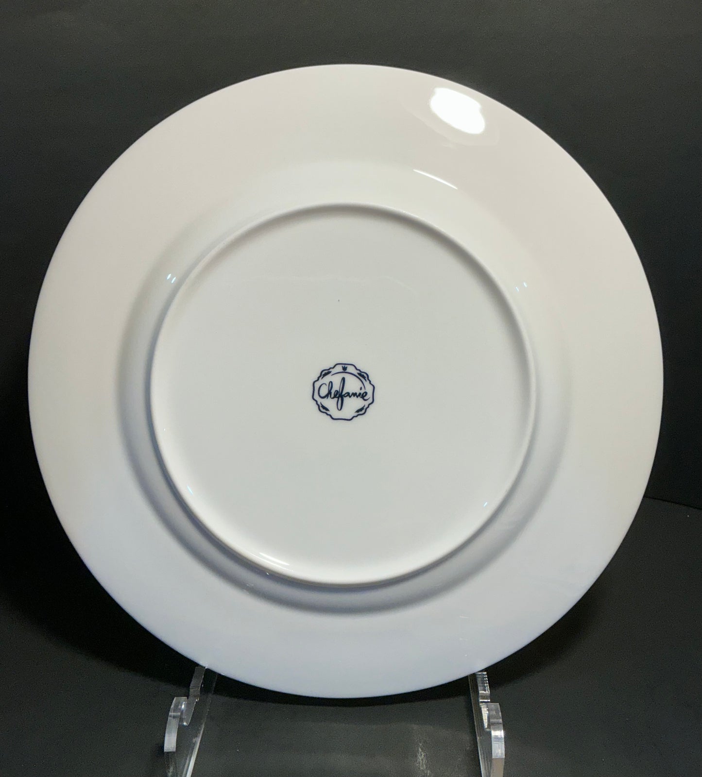 Chefanie Signature 10.5” Dinner Plate. Bone China