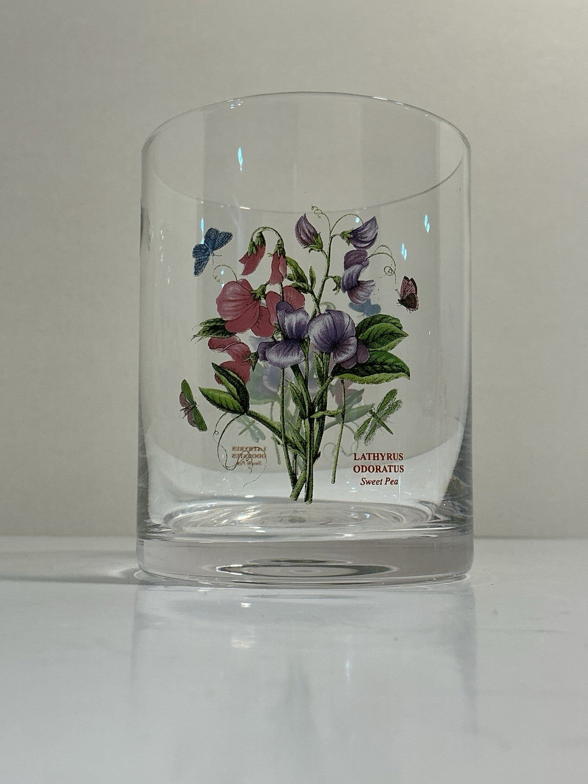 Portmeirion Botanic Garden 16oz Double Old Fashion Glasses Set Of 3
