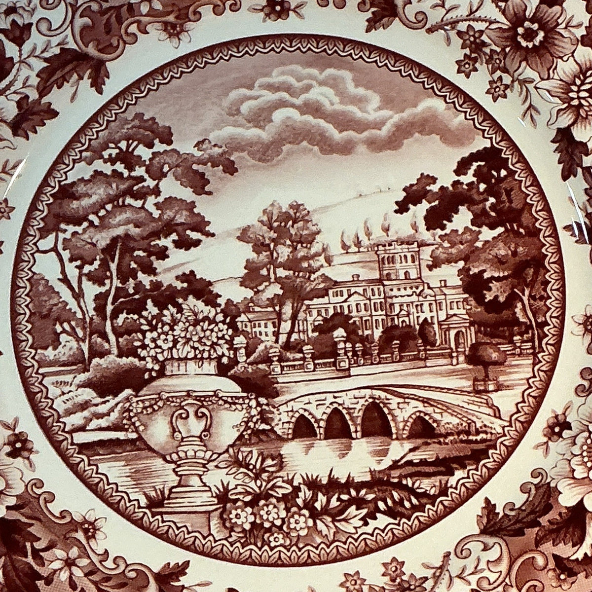 Legend British Heritage Earthenware 10.7" Dinner Plate Belmont Pink