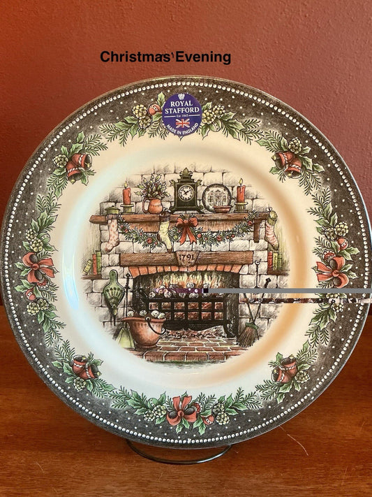 Royal Stafford Christmas Evening Dinner Plate 11”