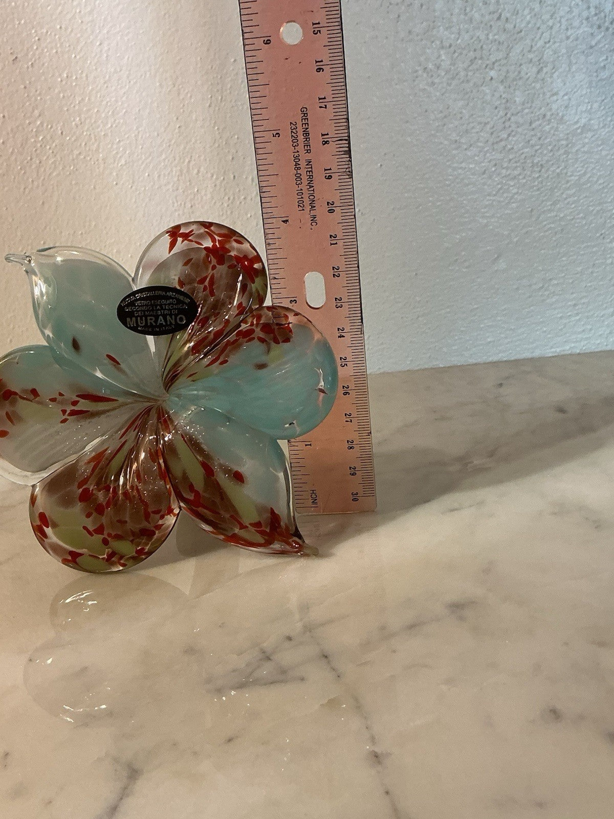 Murano Flower Hand Blown Art Glass