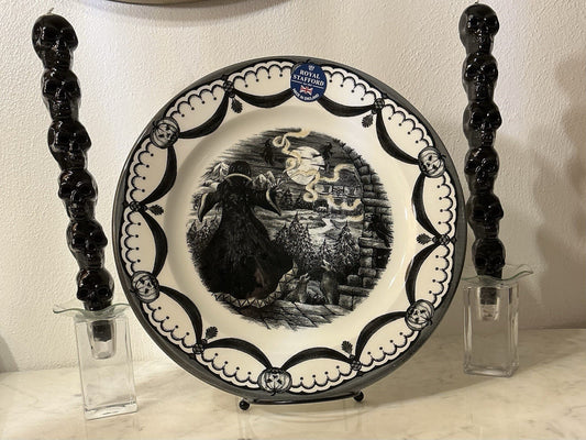 ONE Royal Stafford The Guardian Dinner Plate 11" Witches Wolves NEW