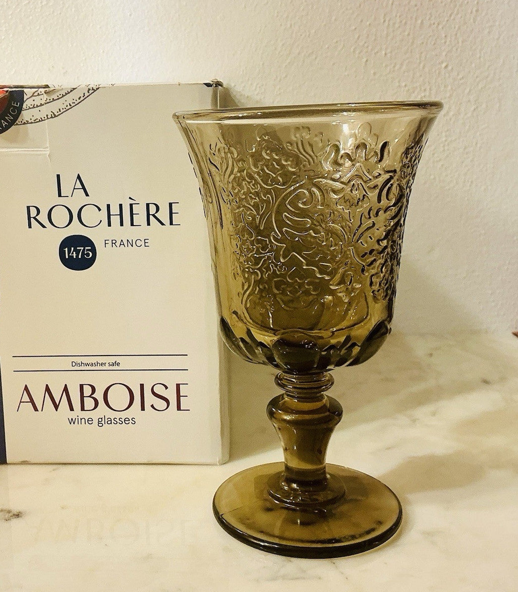 La Rochère Amboise 6 oz Goblet / Wine Glass Moka