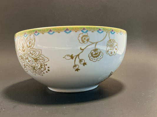 222 Fifth Pico Garden Soup – Cereal, Bowls, White Tea, Gold