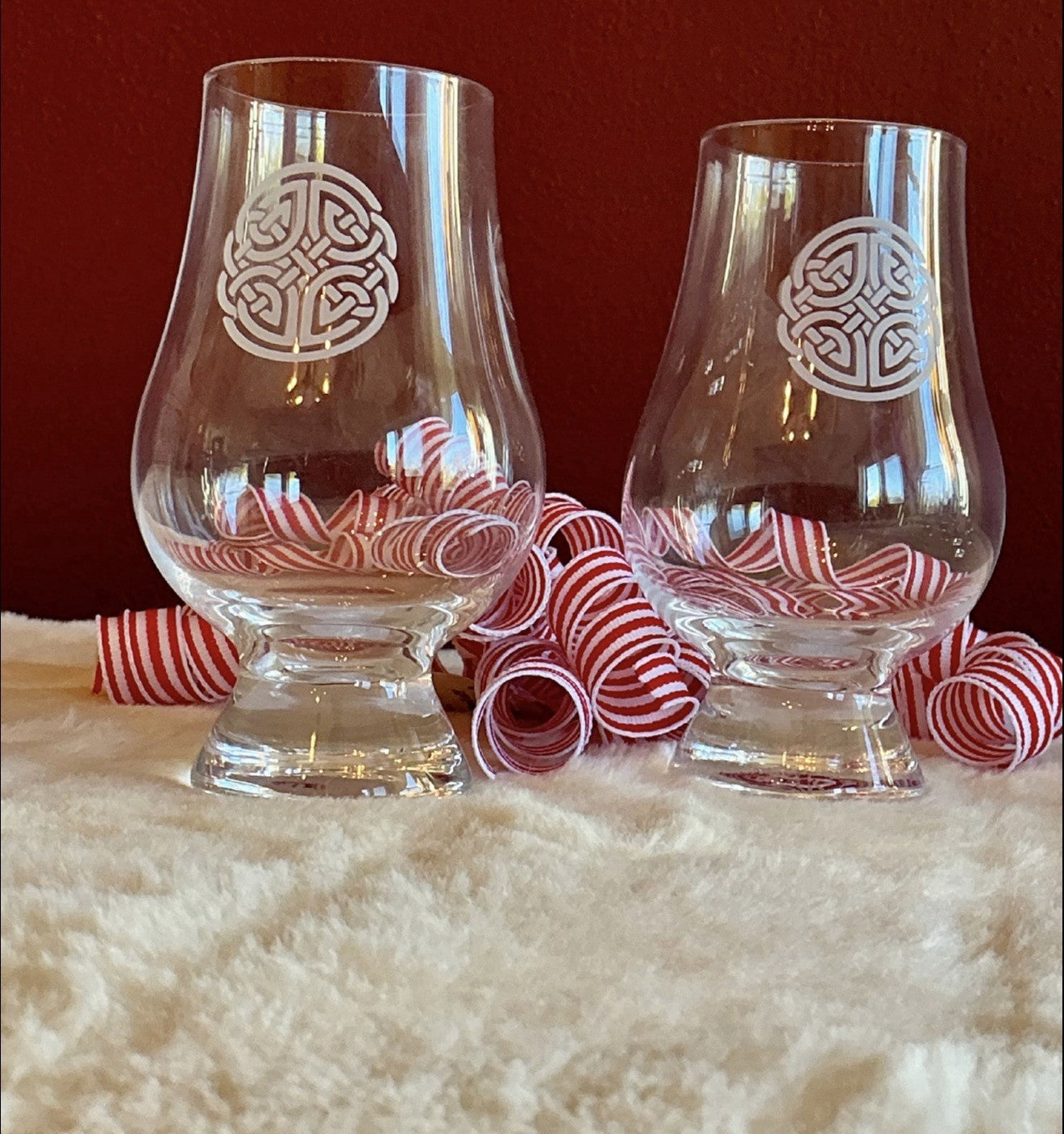 Set Of 2 Glencairn Celtic Knot Scotch Malt Whiskey Tasting Glass