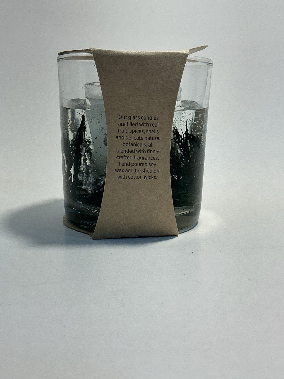 Botanical StoneGlow Fragranced Candle In Glass Jar Made In England