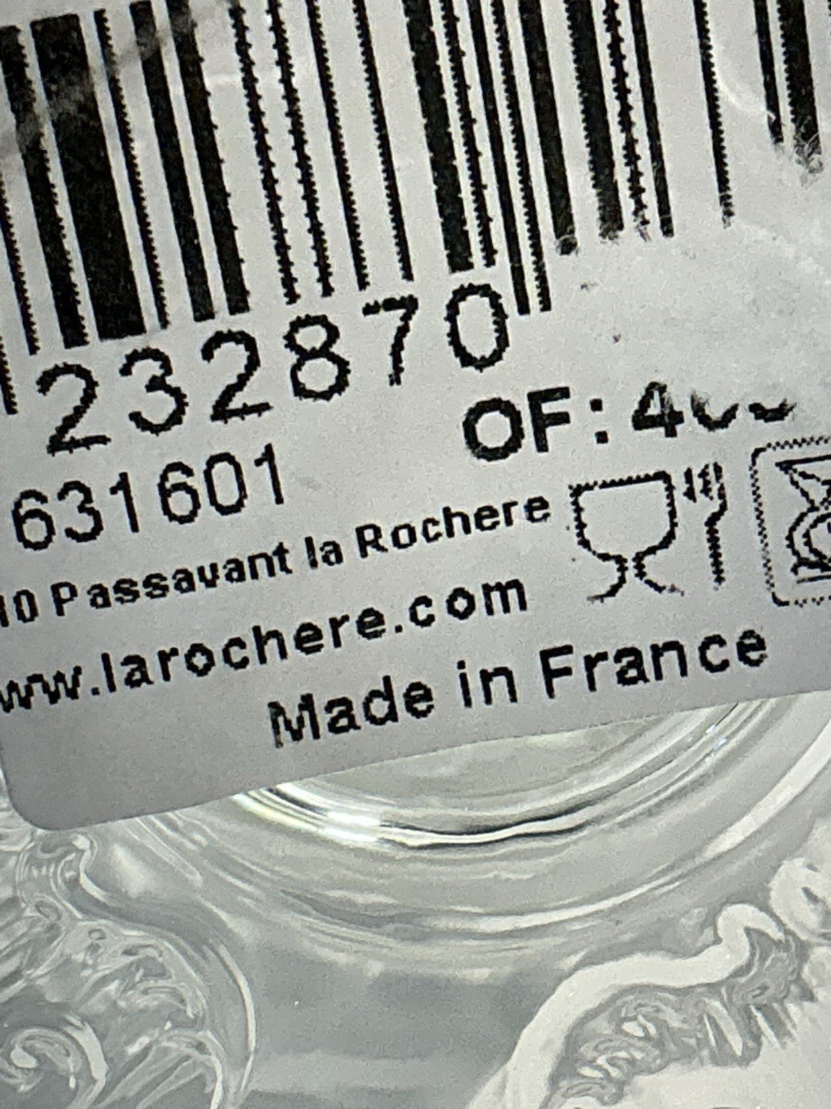 La Rochère Versailles Wine Glass – Shell & Floral | Made in France