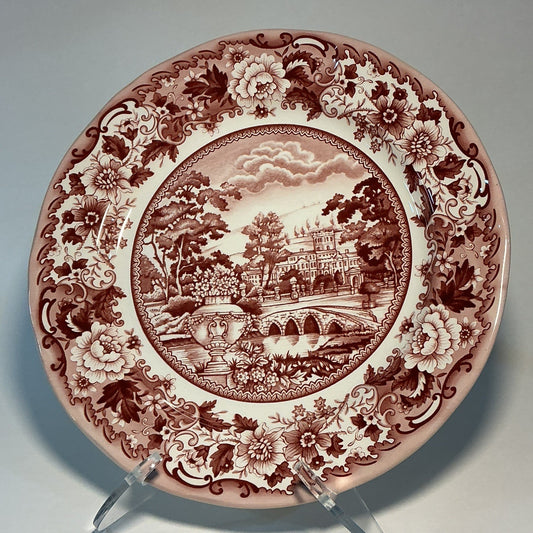 Legend British Heritage Earthenware 10.7" Dinner Plate Belmont Pink