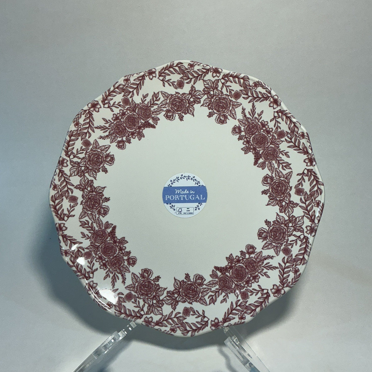Matceramica Portugal salad/dessert  plate 8.5 inches  Pink M2A60