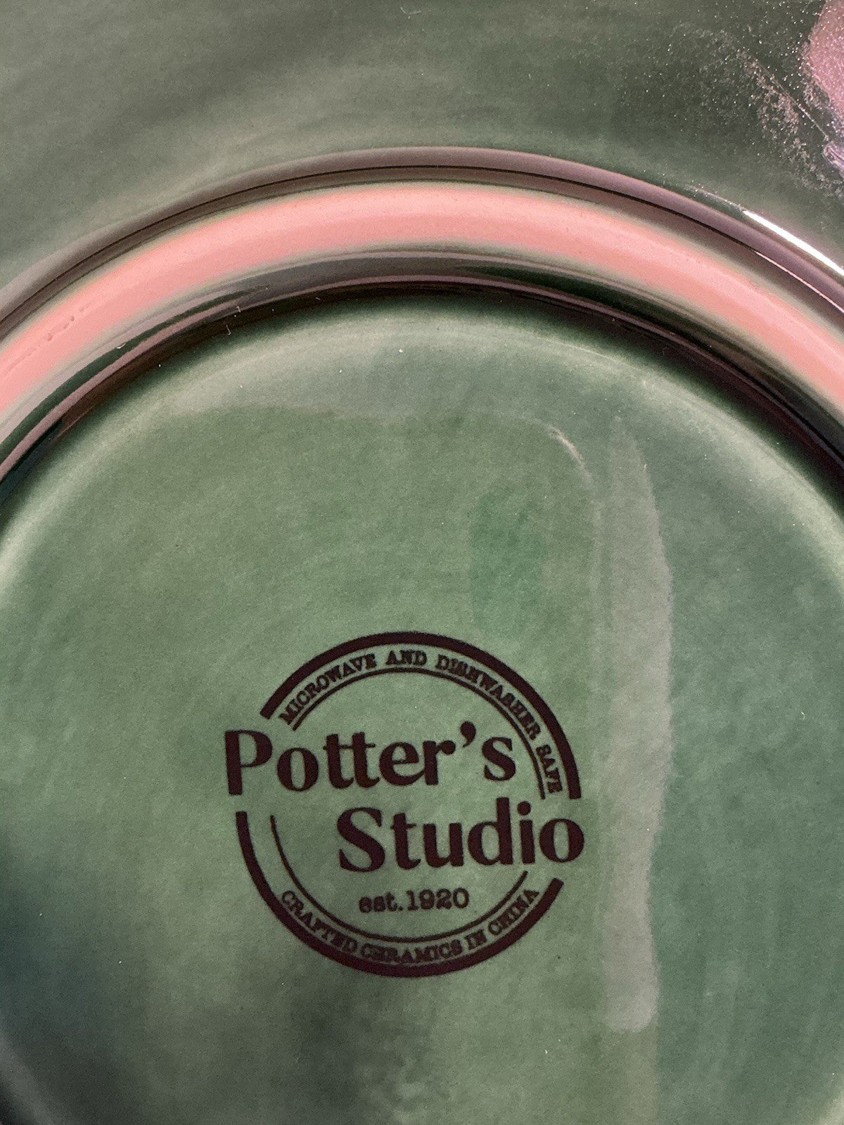 Potter’s Studio Green Holiday Dinner Plate 10 Inches