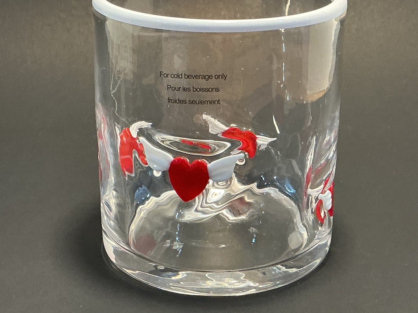 Anthropologie Winged Heart Love Edition Icon Juice Glass New