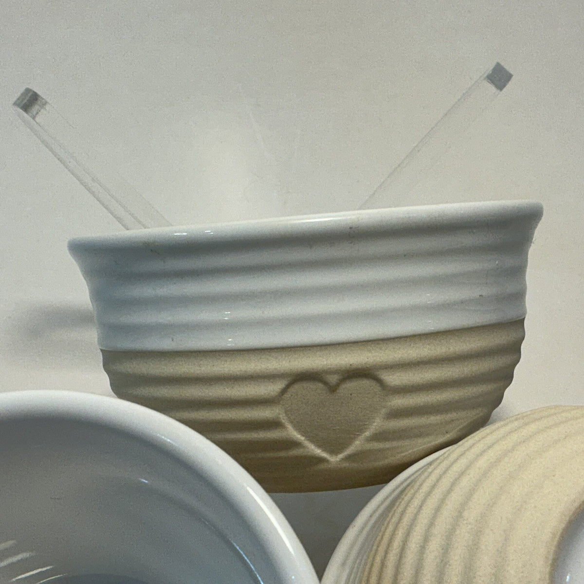 Mason Cash Rustic Charm Mini Bowl Set, 4 Stoneware Prep and Snack Bowls
